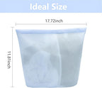 Guozcaray 2 Pcs laundry bag with handles mesh laundry bags washing machine laundry totes travel storage and sorting bag for Clothes laundry bag for delicates(Blue2N)