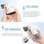 10-Hole Binding Machine for Planners,Metal Punch Loose Leaf Tool 26 Holes for B5, 30 for A4, 20 for A5 Paper,Handheld Manual Book Binder,Notebook Puncher for Home, Office, School, DIY Projects