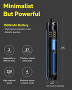 HOTO Electric Screwdriver Kit, Upgraded 1/4'' Hex 25 Bits, Magnetic Lid, Rechargeable Cordless Screwdriver, 3 Torque Settings, 1500mAh Battery, LED Light, Ideal for Assembling Furniture, Home Repair