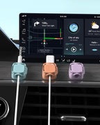 Magnetic Cable Clips, Adjustable Cord Holder Management, Adhesive Wire Keeper Organizer for Home Office Desk Phone PC Car Wall Desktop Nightstand Appliance (8-Pack Crystal Multicolor)