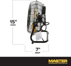 Master Professional 12 inch High Velocity Powerful Direct Drive Steel Floor Fan