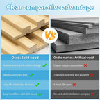 Art3d 4 Pc 96"x5.7" Wood Slat Wall Panel for Interior, Ceiling and Decoration, 15.2 SqFt