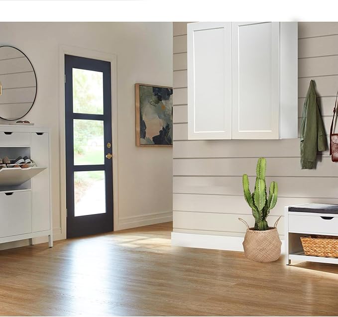 Wall Kitchen Cabinets, RTA Cabinets, White Shaker Cabinet, Wall Mounted, RTA Upper Cabinet, Modern for Kitchen and Bathroom with Door (White, 36" W x 30" H x 12" D)