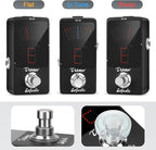 Sofadio Tuner Pedal, Chromatic Guitar Tuner Pedal with Pitch Indicator for Electric Guitar and Bass True Bypass (Power supply not included)