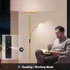 Aulaiyi Floor Lamps for Living Room,42W/4200LM Bright Floor Lamp,2-in-1 Dimmable Standing Lamp with Reading Light,69'' Tall Lamp with Remote & Touch Control, Modern Floor Lamp for Bedroom,Office