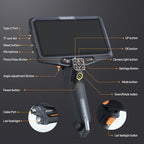 Teslong Ultra-Thin 3.9mm Industrial Endoscope with Lights, 6" IPS Screen Hnadle Borescope Automotive Mechanic Inspection Camera with 6000mAh Battery, 5FT Flexible Waterproof Gooseneck Probe