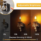 L LOHAS LED Flameless Candle Night Light, 2 Pack Night Lights Plug into Wall, LED Candle Night Light with Light Sensor, 0-100LM Dimmable Nightlight, for Dinning Room, Living Room, Bathroom, Hallway