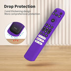 Hi Color Silicone Cover for TCL RC813 FMB1/RC923/RC902V Remote Protective Case Sleeve for TCL Smart TV Remote RC813 FMB1 Case Cover (Purple)