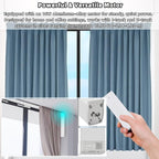 Lemoeyes Electric Curtain Track, Retractable Motorized Curtains Rod From 7-13.78ft, Automatic Curtain Opener with controller/Voice Control, Smart Curtains System for I-Rrail and U-Rail (For 7-13.78ft)