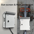 Outdoor Electrical Box, Cold-Rolled Steel Plate, Aluminum Alloy Back Beam, One-Piece Ventilation Design, IP65 Waterproof, Wall/Pole Mounted (15.7" x 11.8" x 7.5")