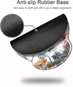 Ergonomic Mouse Pad with Wrist Support,Mouse Pad with Wrist Rest,Relieve Wrist Pain Mousepad Non-Slip Rubber Base,Mouse Pads for Desk,Computers,Laptop,Office,Home,Accessories Watercolor Floral