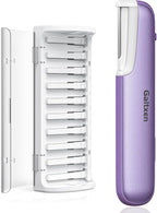 Galtxen Dermaplaning Tool for Women - Facial Exfoliation & Peach Fuzz Hair Removal with Rechargeable Sonic Edge Technology, 10 Refill Blades