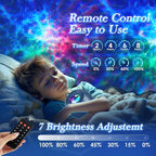 PIKOY INS Northern Lights Projector Star Projector Brown