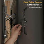 Mount-It! Advanced Extendable Tilt TV Wall Mount for 55–105 Inch TVs, Low Profile 2.1” Heavy-Duty Bracket with 6.8” Extension, Tilt & Swivel, Universal VESA up to 1000×600 mm, Fits 16/24/32” Studs
