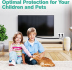 UOMTFAI Dog and Cat Cord Protector 25ft - 3/8inch, Flexible Cable Sleeve for Easy Cord Management, Protects Cables from Pets Chewing, Ideal for USB, Power, Audio and Video Cords - Black