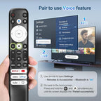 Voice for Hisense-Google-TV-Remote Control Replacement for All Hisense 2022-2026 Mini-LED ULED 4K Google Smart TVs