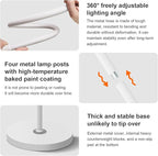 Bright LED Eye-Protecting Reading Floor Lamps with Touch and Remote Dimming 3000-6000k for Eyelash Manicure Craft Drawing Makeup Living Room Bedroom Office, Adjustable Gooseneck Modern Standing Light