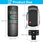 3-Speed Universal Ceiling Fan Remote Control Kit for Hampton Bay, Replacement for Home Decorators Collection Harbor Breeze Hunter, with Timer Light Dimmer, 2AAZPHD3/HD3 KUJCE10320/TR222A