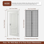 Yotache Custom Magnetic Screen Door, Anti-Tearing Reinforced Screens for Patio, Balcony, Front, Sliding Door