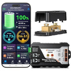 600A Shunt Battery Monitor, 0-120V Bluetooth Amp/Volt/Watt/Capacity Monitor with Protection Alarm, FOXWELL BT630 Smart Shunt for LiFePO4, Lithium Sealed, Gel, Flooded Battery (RV, Solar, Marine)
