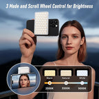 Magnet Phone Light, 160 LED Dual Side Selfie Light Compatible with iPhone Magsafe, 3 Lighting Adjustment Modes, Selfie Lights for iPhone/iPad/Camera/Photography/TikTok/Vlog/Video/Zoom Calls