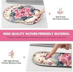 Gaming Mouse Pad, Large Desk Mat, Cute Desk Pad Protector, 4in1 XXL Mousepad + Keyboard Wrist Rest+Mouse Wrist Rest+Coaster Set with Ergonomic Desk Pad for Home Office Computer, Retro Style Pattern
