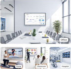 JYXCN Smart Board Collaboration Hub, 55" Digital Interactive Whiteboard Display with 4K Touchscreen, Dual System, Electronic Smartboard for Classroom Office Home(Wall Mount Included)