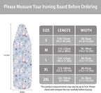 ZCFYGDX Butterfly Cherry Blossom Print Ironing Board Cover Decor - 18 x 58 inch Elastic Edge 3 Bottom Nylon Buckle Straps, Stain Resistant & Resistant Scorch, Easy Installation Cover