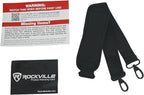 Rockville UT-BAG10 DJ Utility/Cable Bag, 10 Compartments, Padded Straps, Water-Resistant, Lockable Zippers, Perfect for DJs, Events, Gear & Cables