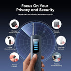 Qyzue Hidden Camera Detectors, Spy Camera Detector with RF Signal & Infrared Detection for Wireless Cameras, GPS Trackers, Privacy Protection, Portable Travel Safety Tool