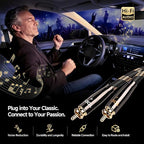 TODN Audiophile RCA Cables with OCC-Core and Dual Shielding Male to Male RCA Stereo Cable Car Audio for Turntables/CD/DVD Players (4.9ft/1.5m, 1 Pair)