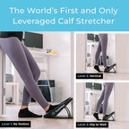 CalfPRO® Deepest Calf Stretcher for Plantar Fasciitis Relief. Deep Heel Lock Stretch Device for Tight Calves, Achilles, Hamstrings, & Foot Pain. Portable Mobility Tool for Athletes & Everyday Use