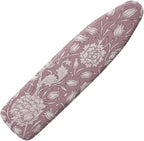 ZCFYGDX Ironing Board Cover,Scorch-Resistant Standard Nose Pocket, Elastic Edges,Iron Decor Covers St&ard Size-2XL,Nylon Buckle Straps Hook & Loop Fastener Strap,Home Decor Pink Floral Print