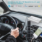 Cell Phone Signal Booster for Car, Truck & SUV – Boost 5G & 4G LTE Band 12/13/17 for Verizon, AT&T & T-Mobile, FCC Certified Mobile Cellular Repeater for Vehicles
