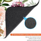 Armanza Square Mouse Pad Pretty Floral,Personalized Premium-Textured Custom Mouse Mat Design,Washable Mousepad Cloth,Non-Slip Rubber Base Computer Mouse Pads for Wireless Mouse