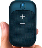 MINUS EQUALS PLUS - = + Golf Speaker/Wireless Wearable Bluetooth Speaker/Portable/Clip on/Up to 18hrs of Battery Life/Built-in Mic for Hands-Free Music and Calls/Water Resistant/Modern Design (Blue)