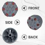 4 Pack - 2nd Gen Tacoma Accessories AC Knob Upgrade - 2005,2006,2007,2008,2009,2010,2011,2012,2013,2014,2015 Tacoma Climate Control Dial Mods Set - for Toyota Interior Replacement Kit