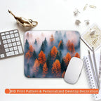 Armanza Square Mouse Pad Forests,Personalized Premium-Textured Custom Mouse Mat Design,Washable Mousepad Lycra Cloth,Non-Slip Rubber Base Computer Mouse Pads for Wireless Mouse