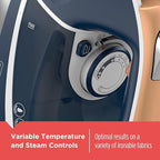Black+Decker Elite Pro-Series Steam Iron, 6 Settings 1700 Watt, Navy