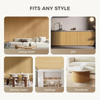OUZUGIE 1 Pack 96x48 Inch Natural Bamboo Wall Panel – Twinned Carbides Pole Wrap Paneling for Walls, Ceilings, Cabinets, Furniture – Ideal for Bedroom, Living Room & Office DIY Decor