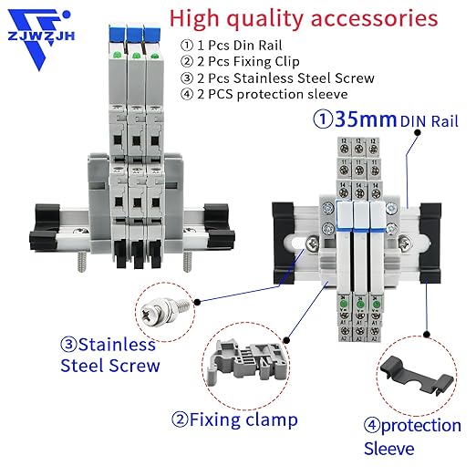 Electromagnetic Relay 5VDC SPDT 6Amp, Power Relays with LED Indicator, Socket Base, DIN Rail, Ultra Thin 6.2mm, UL Certification