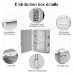 Namunanee Outdoor Electrical Junction Box, ABS Water Resistant Enclosure with Internal Mounting Panel & Hinged Cover, 16.1" H* 12.2" L* 5.9" W