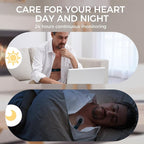 Livenpace 1-Lead Heart Health Monitor at Home, Portable 24 Hours Chest Lead Device with Free AI Analysis & PC Report, Rechargeable Recorder, HHM1