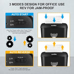 Suntiko 14 Sheet Cross Cut Paper Shredder for Home Office Use with P-4 High Security and 6.6 Gallon Bin for Credit Cards CDs or Staples ETL Certified Black
