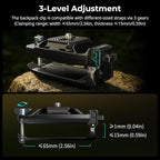 SMALLRIG Camera Clip with Plate, Quick Release System, Max Payload 40kg/88lb, for Sony, for Nikon, for Fujifilm, for DSLR Action Camera, Backpack Strap Clip Kit for Arca-Swiss - 5053
