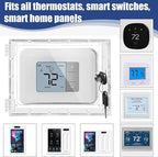 Young Dance Extra Large Thermostat Lock Box, Smart Touch Wall Switch Panel Lock With Lock Fits Smart Home Control (3-Switch Panel), 6.7" H X 5.12" W X 1.77" D or Smaller (1 Pack)