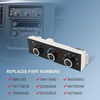 DICMIC Front A/C Heater Climate Control Module Compatible with 2001-2014 Chevrolet Express 1500 GMC Savana 1500 2001-2021 Chevrolet Express 2500 3500 GMC Savana 2500 3500 Replace# 599-293, ‎15773676