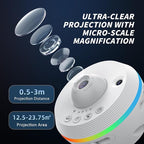Ainael Galaxy Projector, Star Projectors Home Planetarium Space Ceiling Starry Sky Night Light with Light Strip, Meteor and Galaxy Projector & 2 Films Set for Kid Adult Gift
