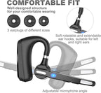 MQQC Bluetooth Headset V5.0, Wireless Bluetooth Earpiece 24Hrs HD Calling,CVC8.0 Dual Mic Noise Cancelling, Hands-Free Bluetooth Earphone for Driving/Business/Office