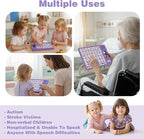 Joyreal AAC Device for Autism, Non Verbal Communication Tools for Speech Therapy & Stroke Rehab. Communication Tablet, Autism Talking Aids with 8 Programmable Buttons & Adjustable Volume (Purple)